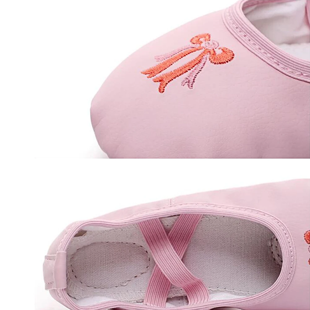 

1 пара подошв для детей, эластичные противоскользящие балетные танцевальные туфли, легкая детская танцевальная обувь, эластичный дизайн, балетные тапочки для йоги, народные