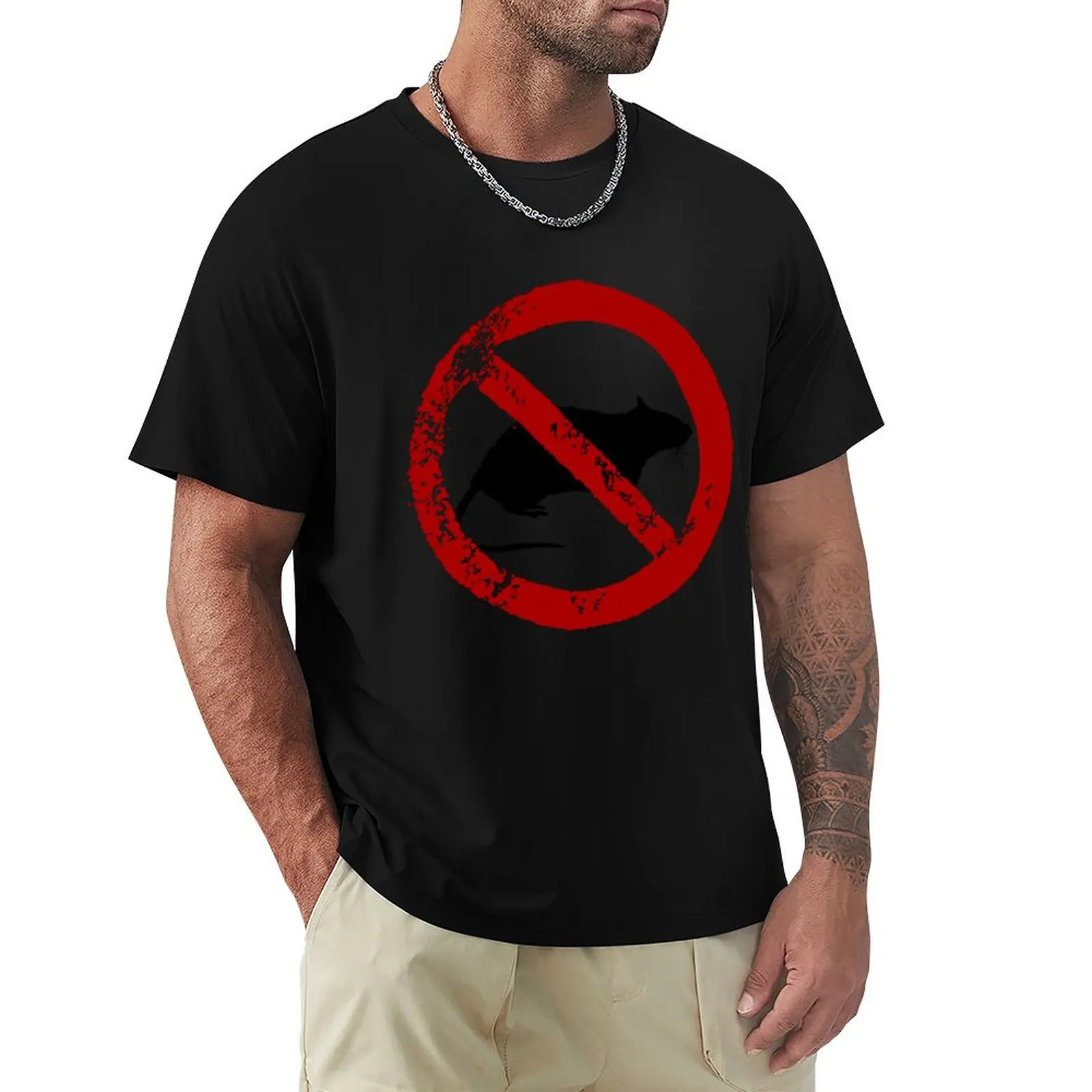 

No rats allowed - stop snitching T-Shirt summer top plain sports fans new edition T-shirts for men cotton