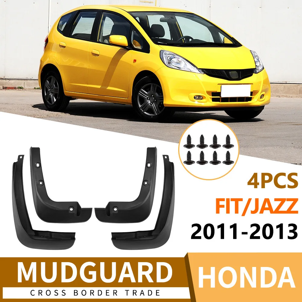 For Honda Fit Jazz 2011-2013 fender skin front and rear auto accessories mud flaps 4runner accessories fender flares