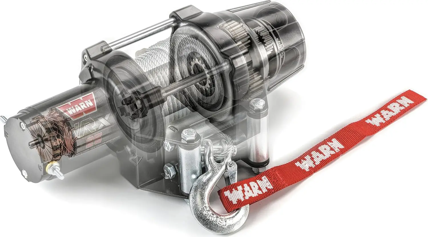 Warn 101040 Vrx 45-S Powersports Winch With Handlebar Mounted Switch And Synthetic Rope: 1/4