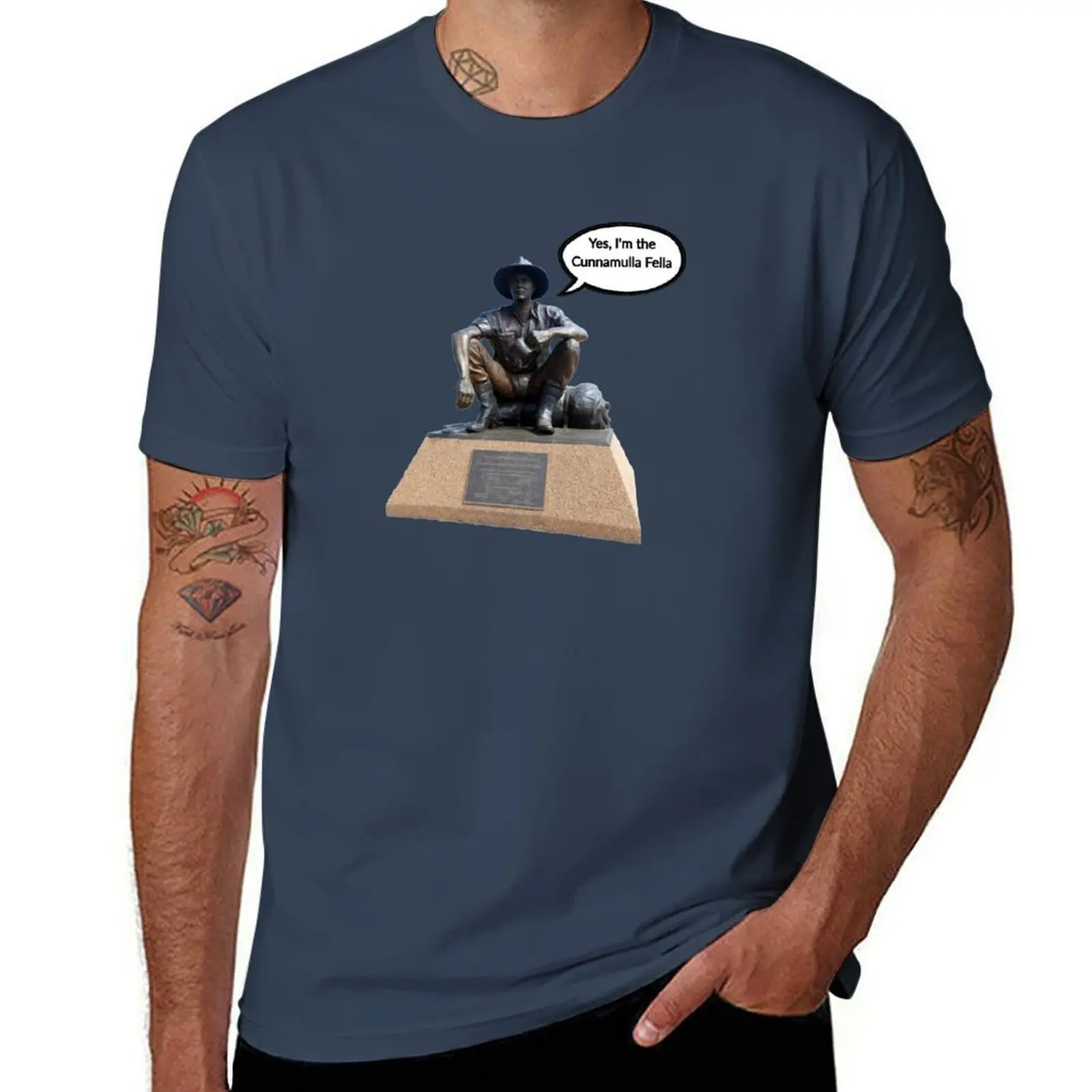 He's Cunnamulla Fella T-Shirt Work Outdoor Short Sleeve Tee