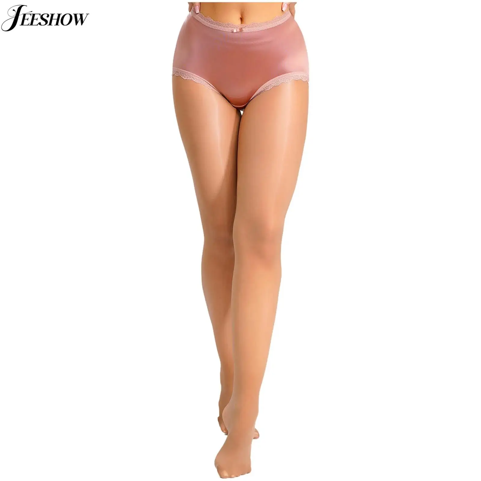 

Womens See Through High Waist Pantyhose Floral Lace Patchwork Sheer Stockings Tights Ultra-thin Footed Leggings Underwear