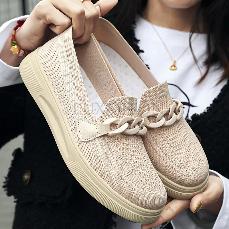 Women Summer Shoe Cover Women Ballet Flat Shoes Athletic Shoes Elegant and Comfortable Casual White Nurse Shoes Women