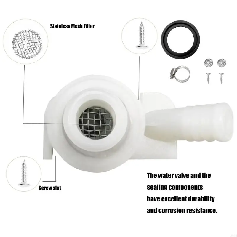 Toilettenventile und Runddichtung Austausch für -Anhänger und Boote M89B