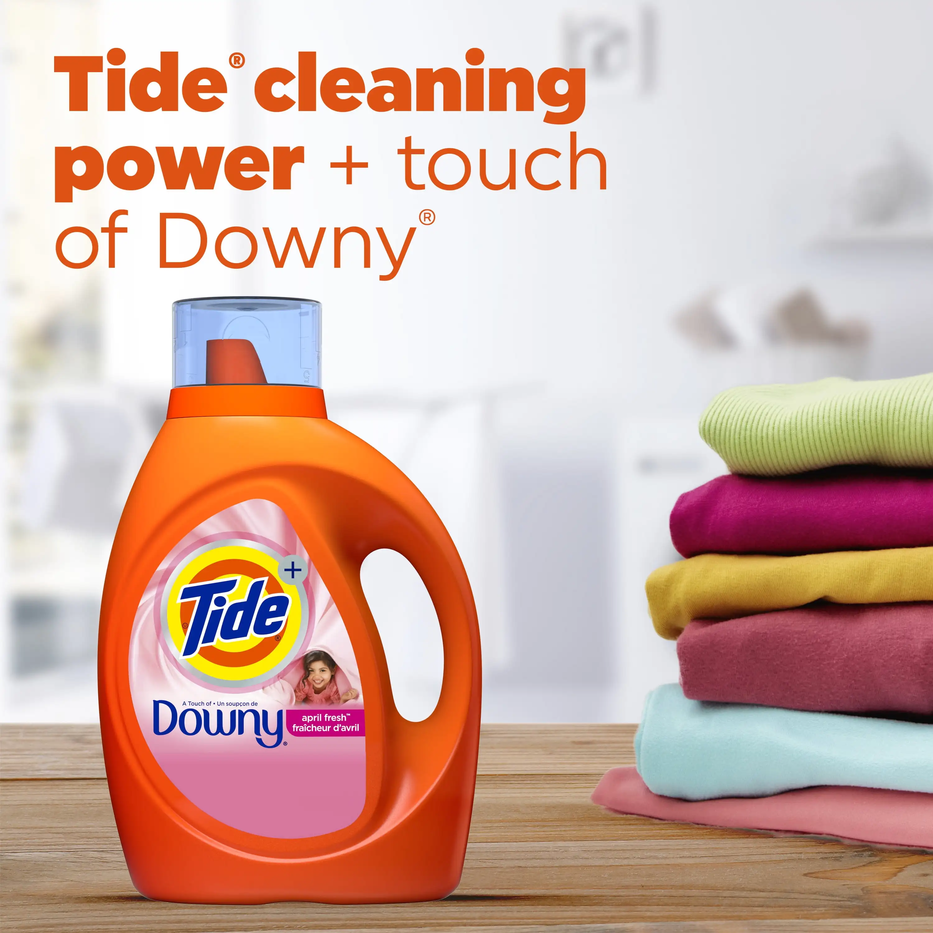 Touch of Downy Liquid Laundry Detergent April Fresh Scent 44 Loads 63 Fl Oz Work on 100% of Common Stains