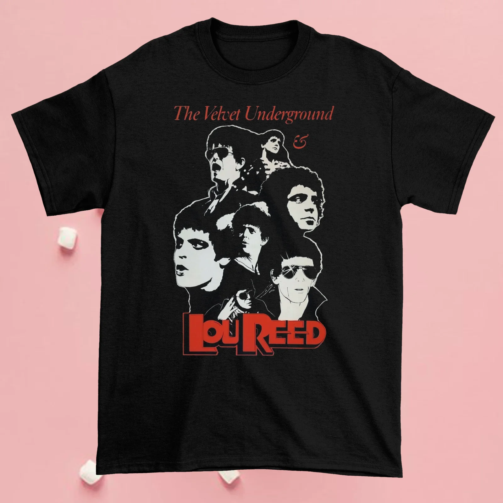 Lou Reed And Music Band Black Shirt All Size S-5XL