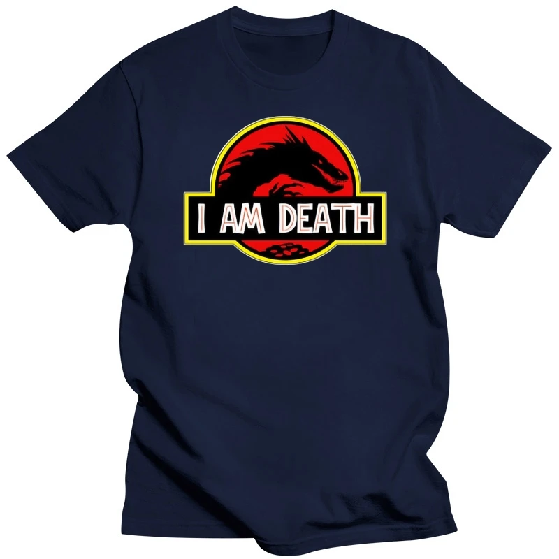 Printed Men T Shirt Cotton tShirt O-Neck Short-Sleeve New Style Smaug I Am Death Smaug Women T-Shirt