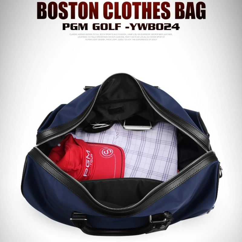 PGM Golf Clothing Bag 1.2kg Ultra-light Independent Golf Shoe Bag for Men and Women High-end Nylon Pu Clothing Bag YWB024