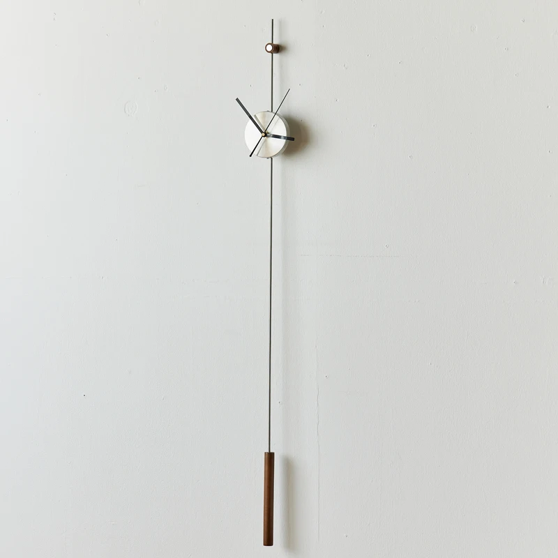 Minimalist Luxury Wall Clock Silent Non-Ticking Timepiece for Living Room Creative Art Pendant Space Saving Home Decor Clocks