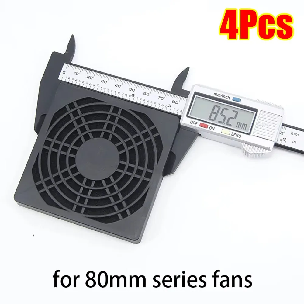 4Pcs Guard Grill Protector PC Computer Fan Filter Cleaning Case 40/50/60/80/90/120mm Fan Dust Filter 3in1 ABS Case