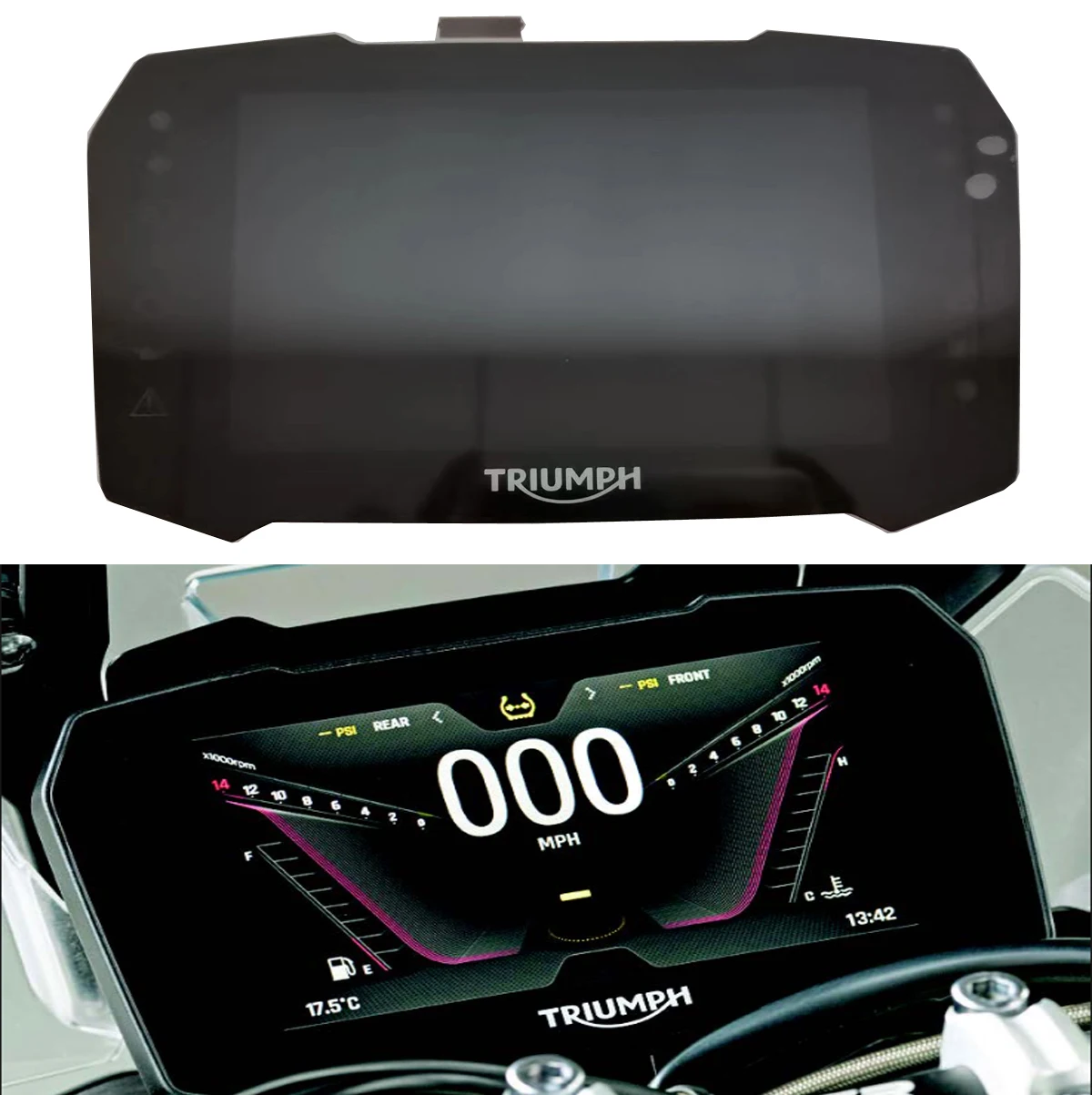 7 polegada motocicleta painel lcd com painel de toque para triumph tiger 900 rally pro tiger900 gt pro 2020 2021 tela