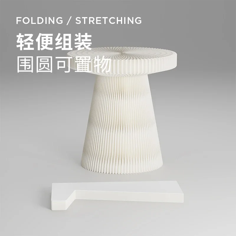 Folding Scholar Exhibition Display Stand, Paper Folding table, Island Display Rack, Creative Assembly Platform shelf decor