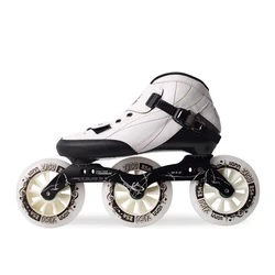 Male Master Wheel Skating Shoes Adult Speed Skating Speed Shoes Professional Racing Three-wheeled Skates Adult Roller Skates Fla