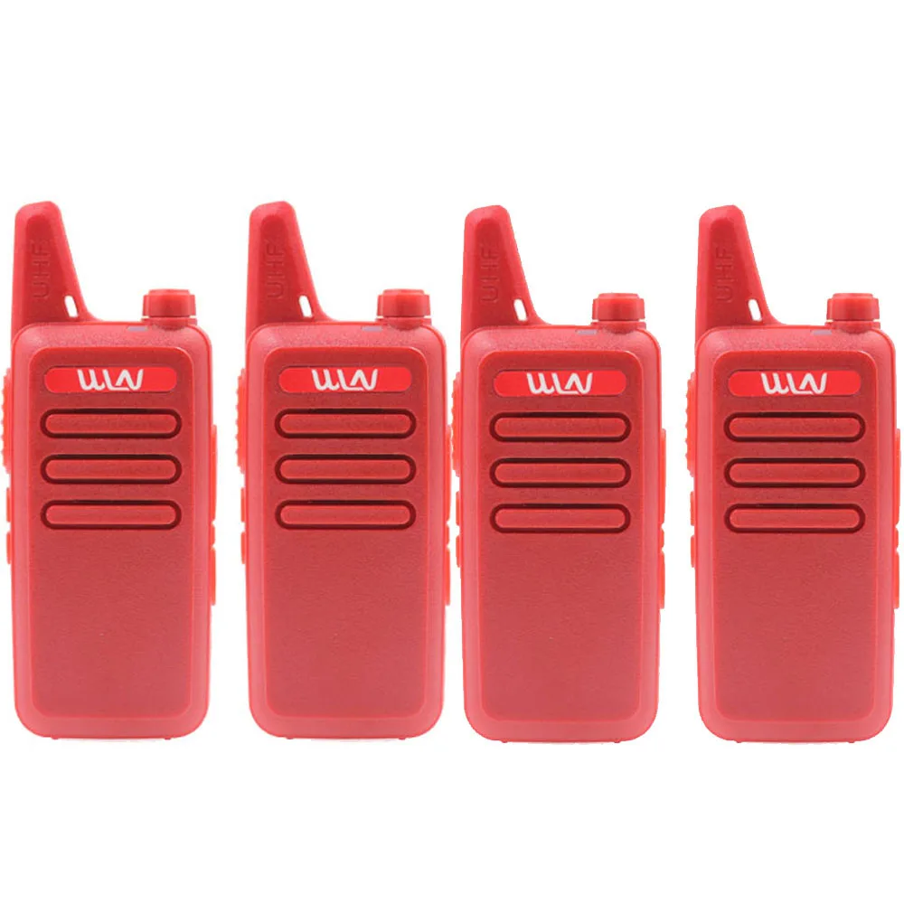 4Pcs Wln KD-C1 Mini Draagbare Radio Uhf 400-520Mhz 5W Walkie Talkie 16 Kanaals Uhf Transceiver