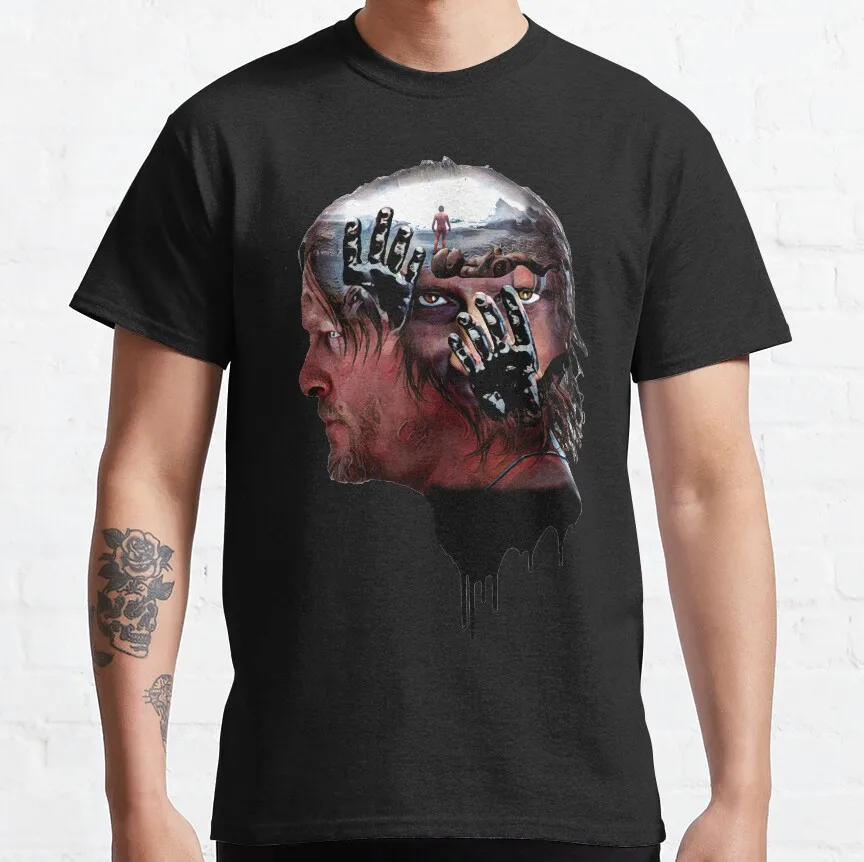 Death Stranding  Kojima Production game for fans 100% cotton video game printed T-Shirt plus size clothing