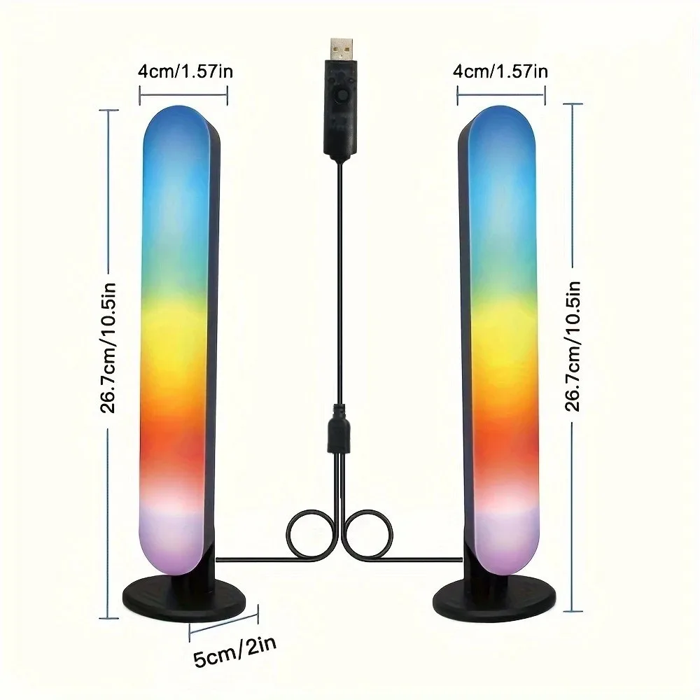 Rgb Symphony Bluetooth Desktop Symphony Light Sound Pickup Light Wif Voice Sensor Creative Desktop Atmosphere Led Night Light