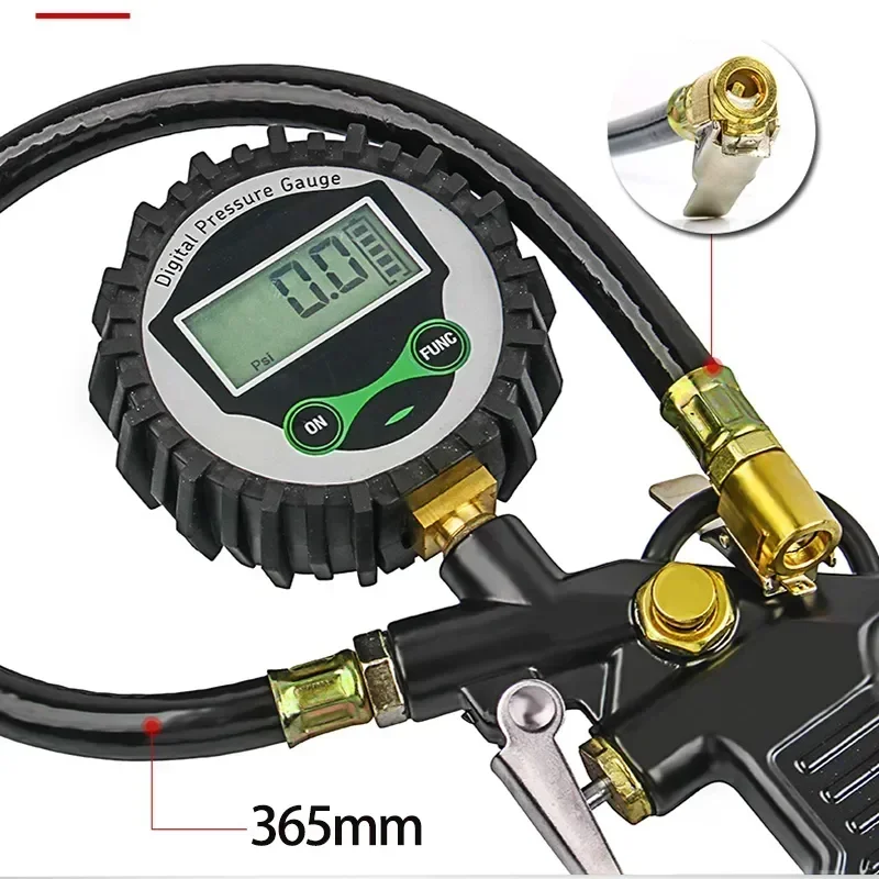 Car Vehicle Gauge Air Digital Inflator EU LCD Backlight Inflation Manometer Monitoring LED Tire Pressure Display