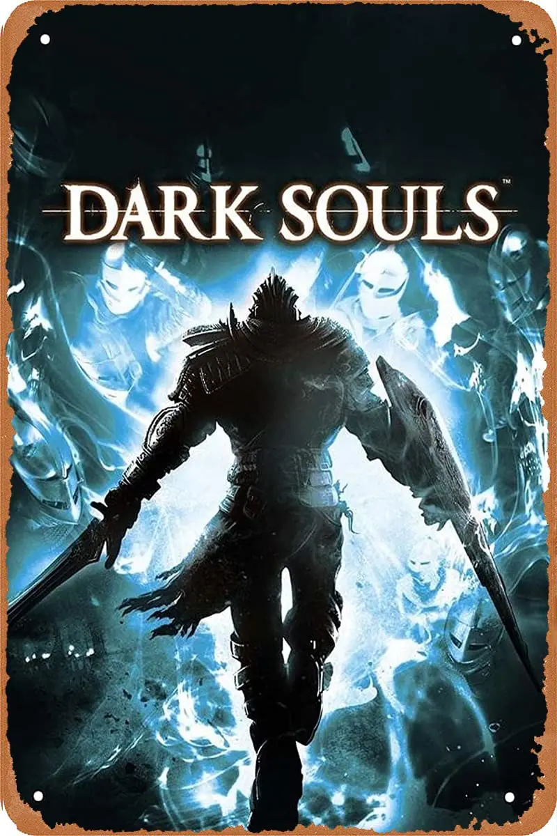 1PCS,Dark Souls 2011 Poster Video Game Tin Sign Vintage Metal Sign Wall Art Decoration Gift