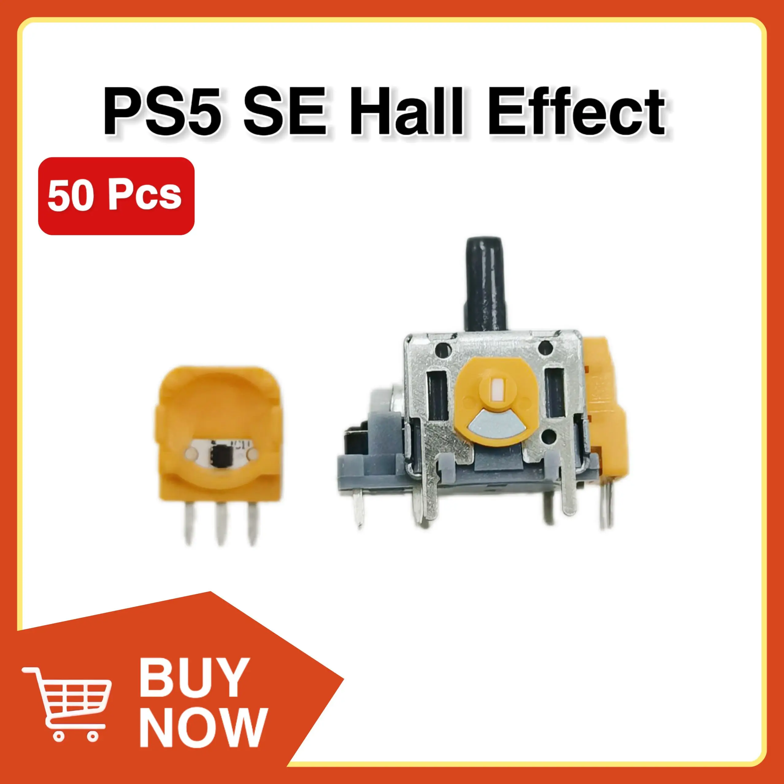 50 قطعة وحدة تحكم عصا التحكم بتأثير القاعة لوحدة تحكم PS5 ثلاثية الأبعاد وحدة استشعار العصا التناظرية إصلاح للبلاي ستيشن 5