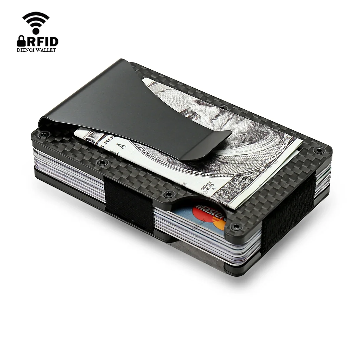 

Металлический держатель для кредитных карт из углеродного волокна, мужские тонкие мини-кошельки, мужской маленький минималистичный мужской кошелек, кошелек для мужчин