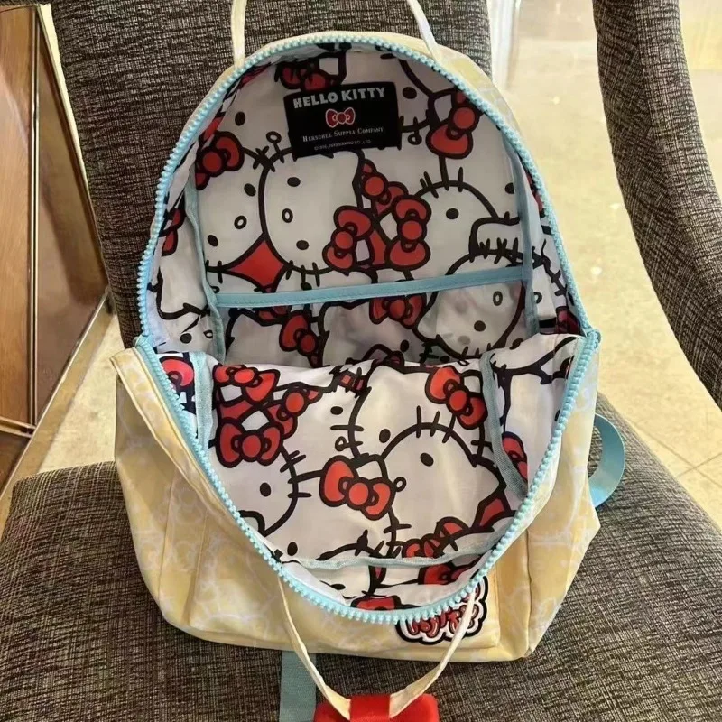 Women Sanrio Hello Kitty Backpack Cartoon Anime Cute Waterproof Backpacks Stitch Students Bag Kids Girl mochila infantil menina