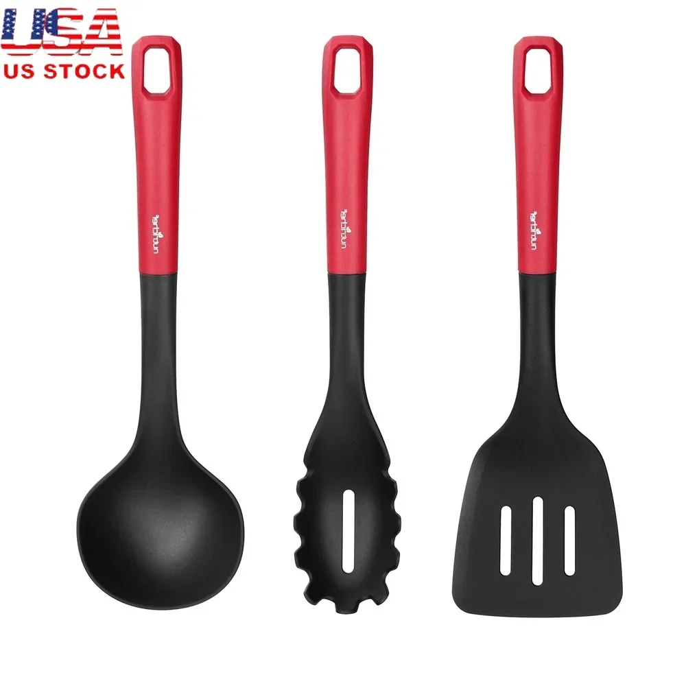 

Kitchen Cooking Utensils Set Includes Soup Ladle Pasta Fork and Spatula