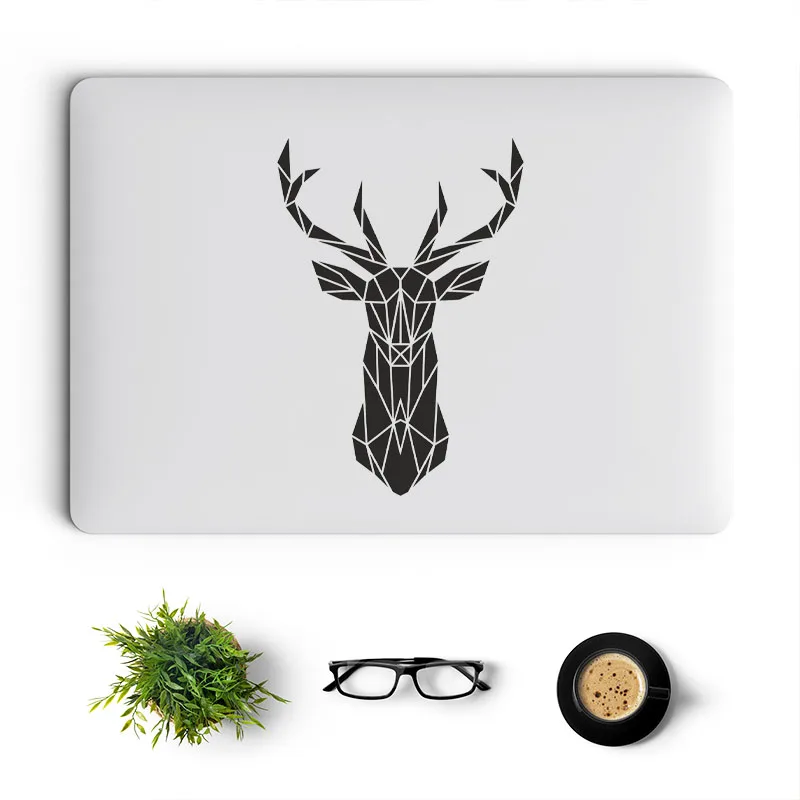 Geometrical Deer Vinyl Creative Laptop Sticker for Apple Macbook Pro 14 Air Retina 13 15 Inch Mac Cover Skin Art Notebook Decal