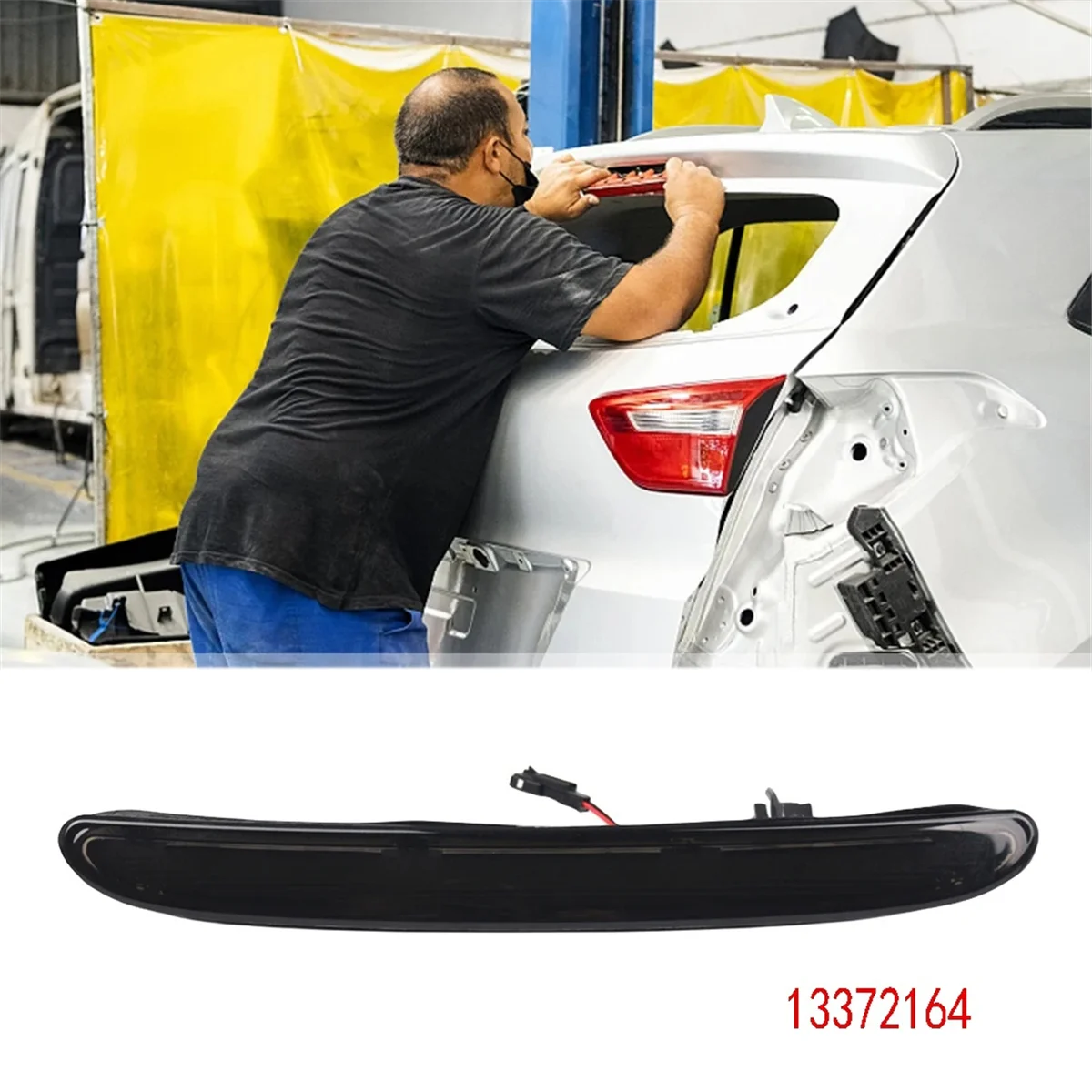 LED-Rücklicht, hochmontiert, 3. Bremslicht für Opel/Vauxhall Astra J 5D Schrägheck, GTC OPC, hinteres Bremslicht 13372164