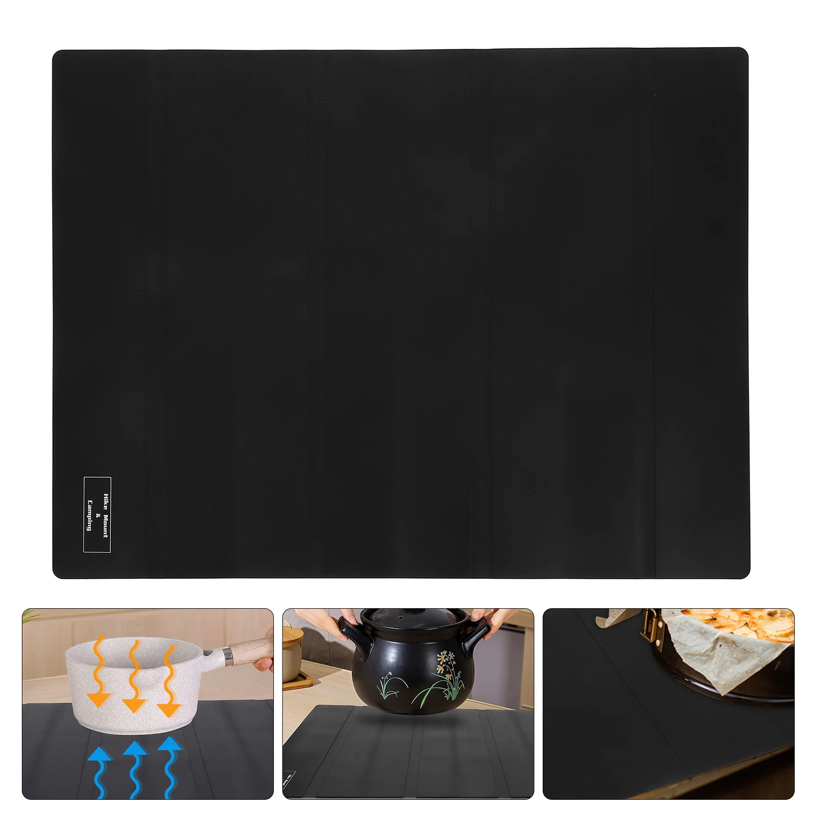 

Extra Large Portable Silicone Table Protector Mat for Camping Grill Bbq Heat Resistant Outdoor Use Counter Top Mat Kitchen