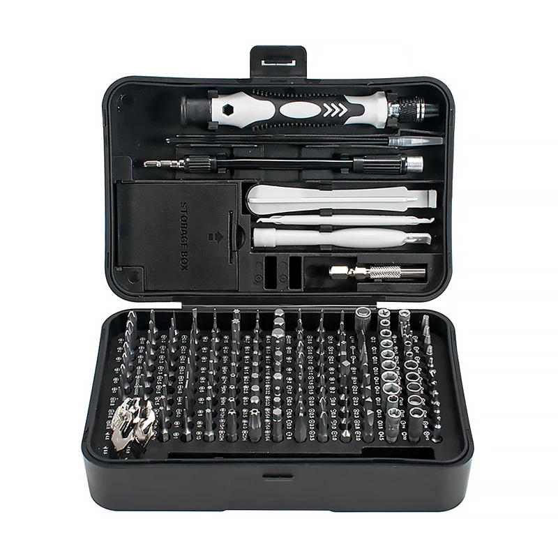 170 In 1 Precision Screwdriver Set Magnetic Screw Driver Bits Torx Hex Bits Computer Phone Professional Handle Repair Tool Kit