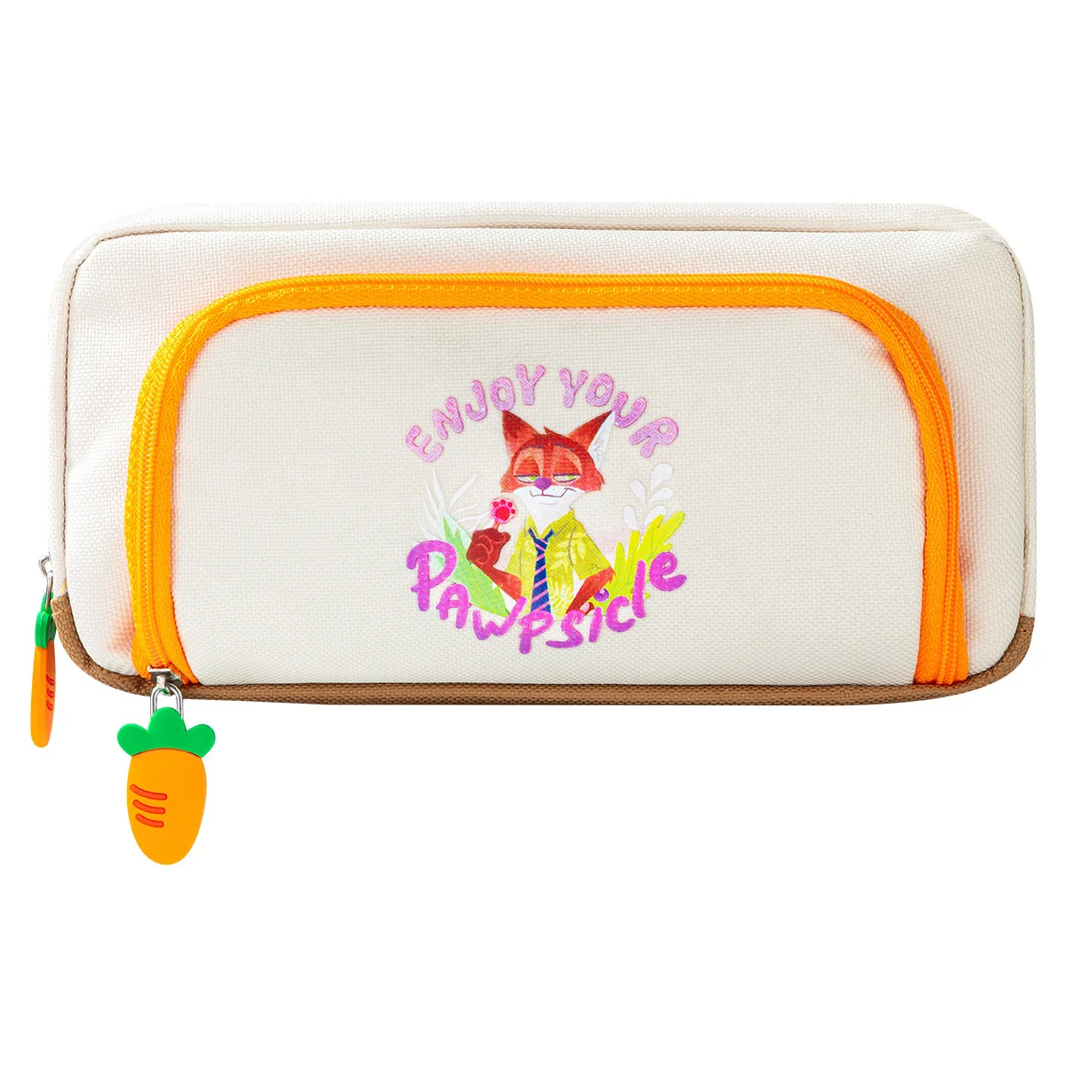 Disney Spider-Man Pen Bag Student Cartoon Stitch Double layer large capacity Pencil Bag Girl Large Capacity Pen Bag Kids Gift