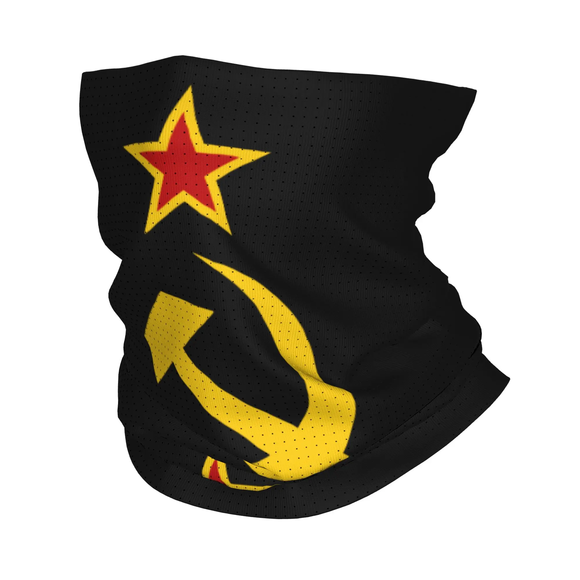 Russian Soviet Flag Bandana Neck Gaiter for Hiking Cycling Men Women Wrap Scarf CCCP USSR Hammer And Sickle Balaclava Warmer