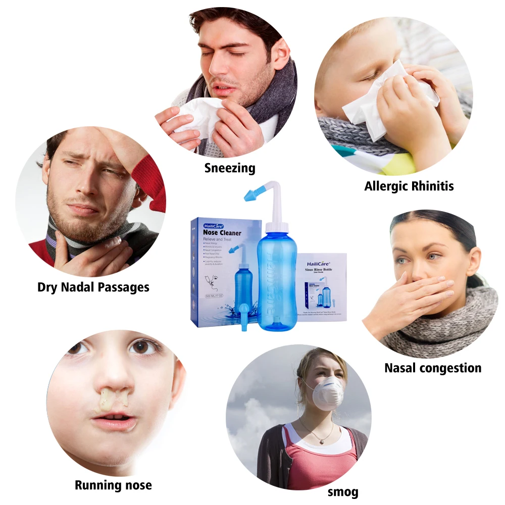 الكبار الأطفال الأنف غسل نظافة الجيوب الأنفية حامي ينظف يرطب الطفل الكبار تجنب التهاب الأنف الحساسية Neti وعاء 300 مللي #5
