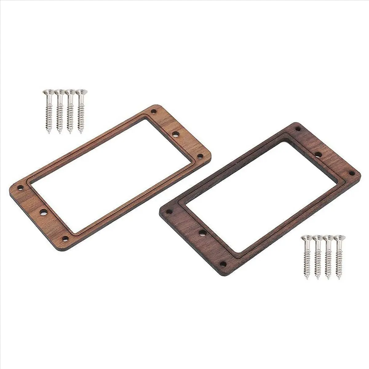 Carefree- 4Pcs Electric Guitars Wooden Humbucker Guitar Pickup Frame Pickup Mounting Ring