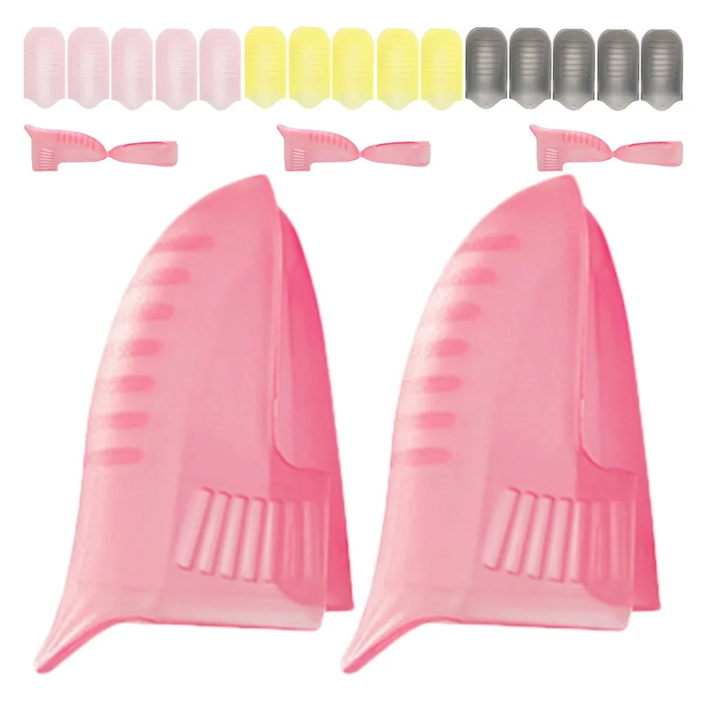 20Pcs Plastic Nail Clip Adjustable Nail Remover Clip for Gel Nails Polish Removal Paint Remover Wrap Tool Snail Polish Removers