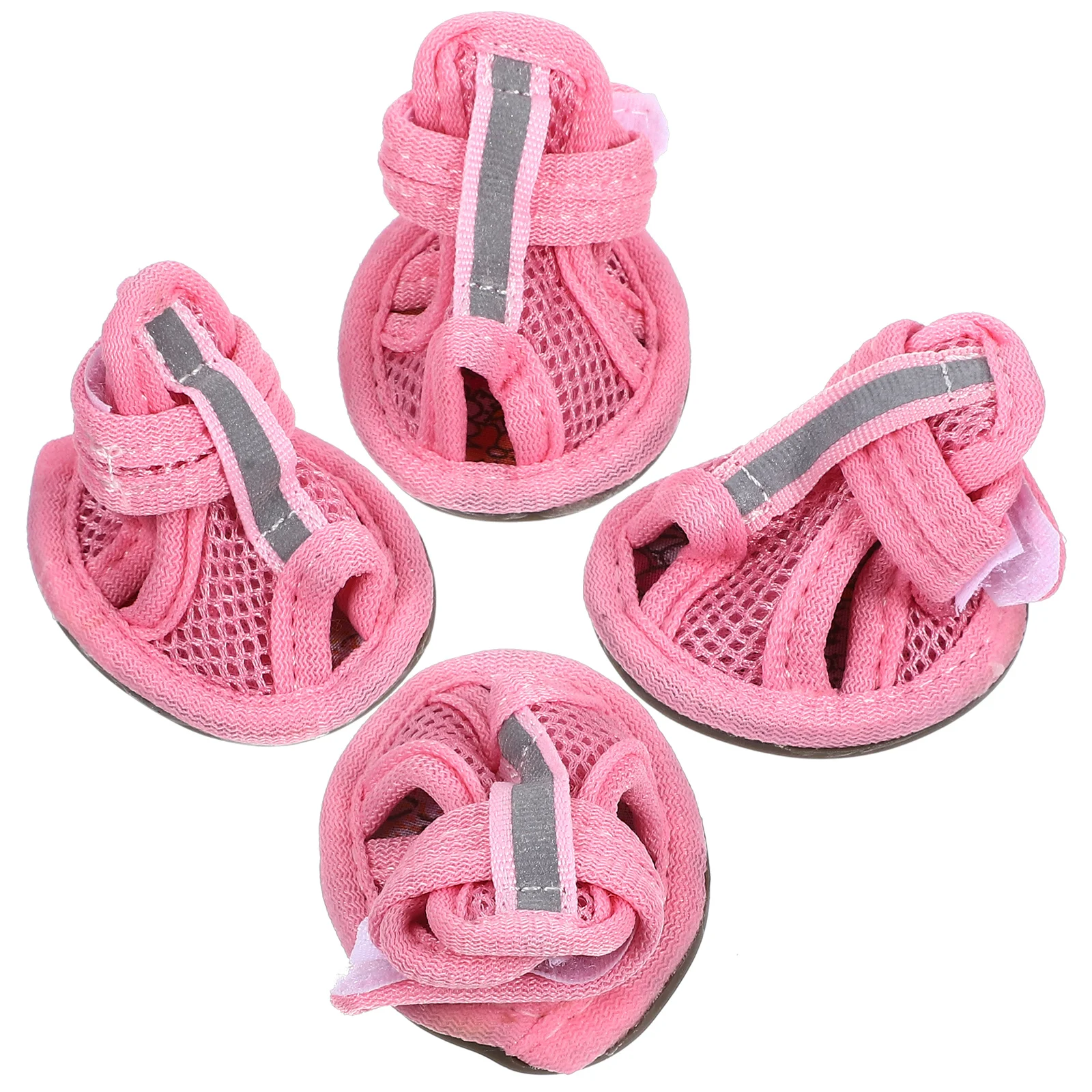 

4pcs Dog Shoes Summer Mesh Breathable Pet Sandals for Hot Pavement Cooling Paw Protection Flexible M L XL 2XL