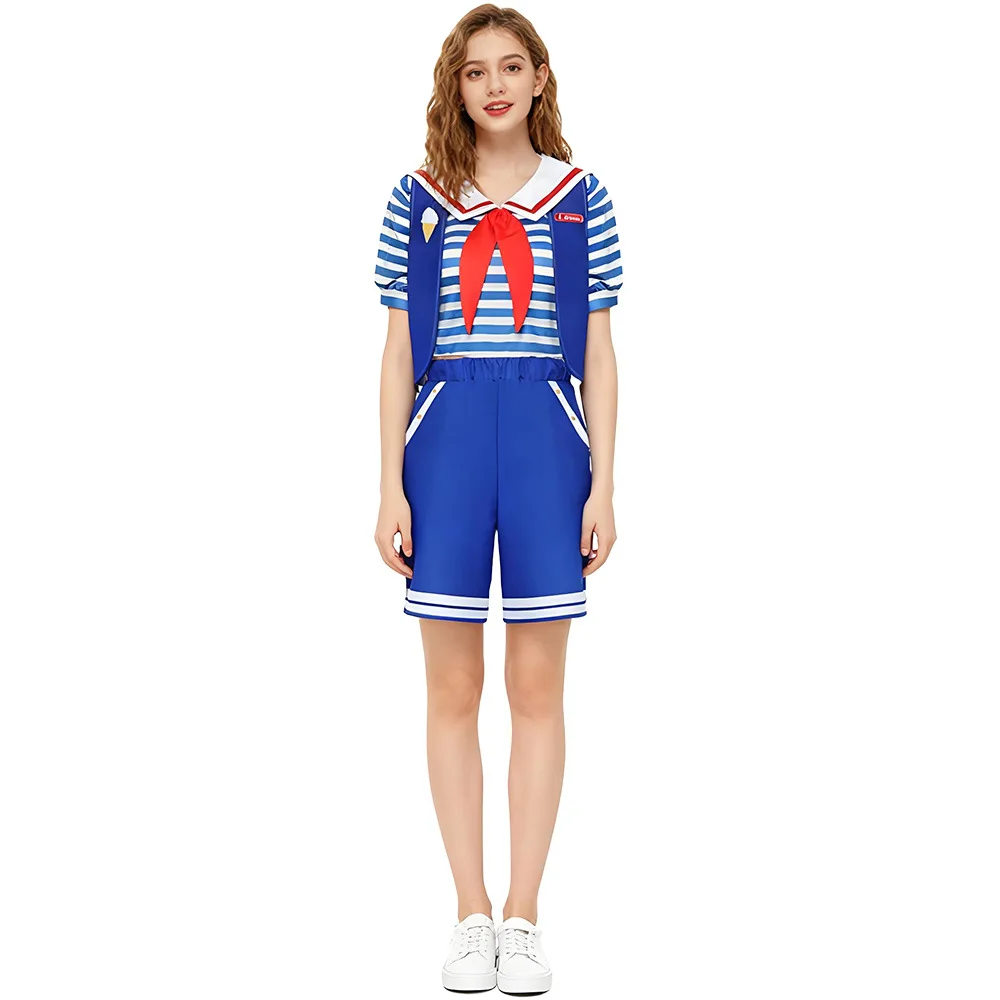 صبي فتاة روبن ستيف هارينجتون تأثيري حلي قميص السراويل قبعة سترة مجموعة هالوين كرنفال حفلة تأثيري حلي