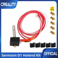 Creality Original Sermoon D1 Heating Block Kit with 5 0.4mm Nozzles and Silicone Sleeve Suitable for Sermoon D1 3D printer parts