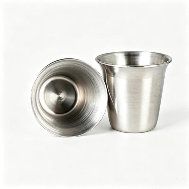 40pcs Mengen Christine Grace Stainless Steel Mini Cups for Christian Holy Sacrifice Art Design Church Supplies