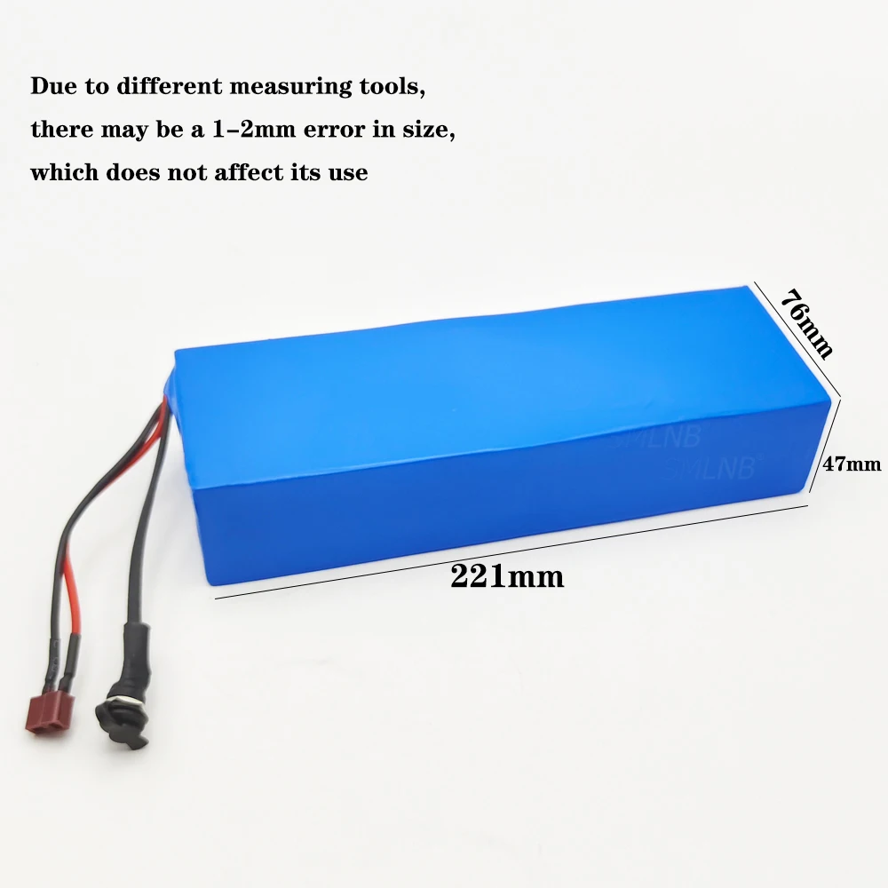 36V 9.8Ah 21700 Lithium Battery Pack Rechargeable Battery with BMS Charger 10S2P For fishing bicycle Large Capacity Batteries