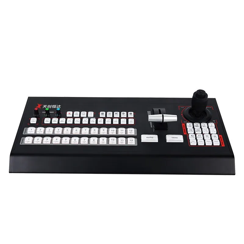 2026 USB 12-Channel Metal Video Mixer Switcher VMix Software Control Panel Live Streaming Video Controller Broadcast