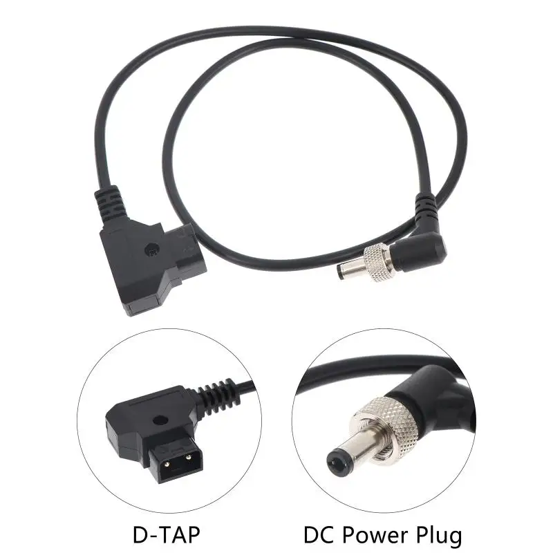 D-Tap To Locking DC2.1mm DC2.5mm Monitors Power Cable Right Angle Cable Suitable For Atomos Video Assists Monitors