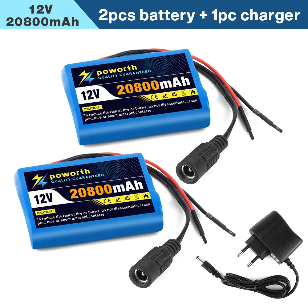 

12V 20800mAh Deep Cycle Battery 12.6V 20.8Ah 100% New for Trolling Motor, Solar Energy Storage + Charger