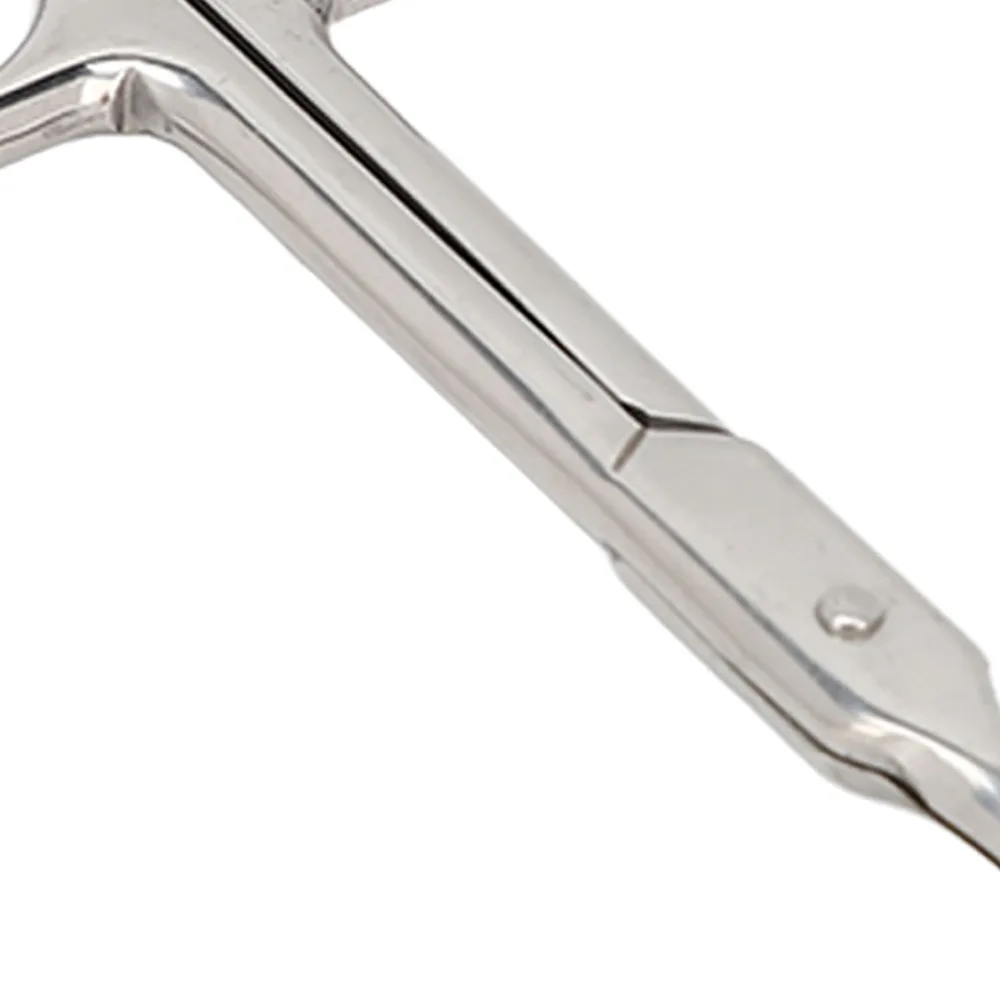 Stainless Steel Cuticle Scissors Arc Shaped Curved Blade Nail Cuticle Trimmer Multipurpose Precise Pointed Tip Manicure Scissors