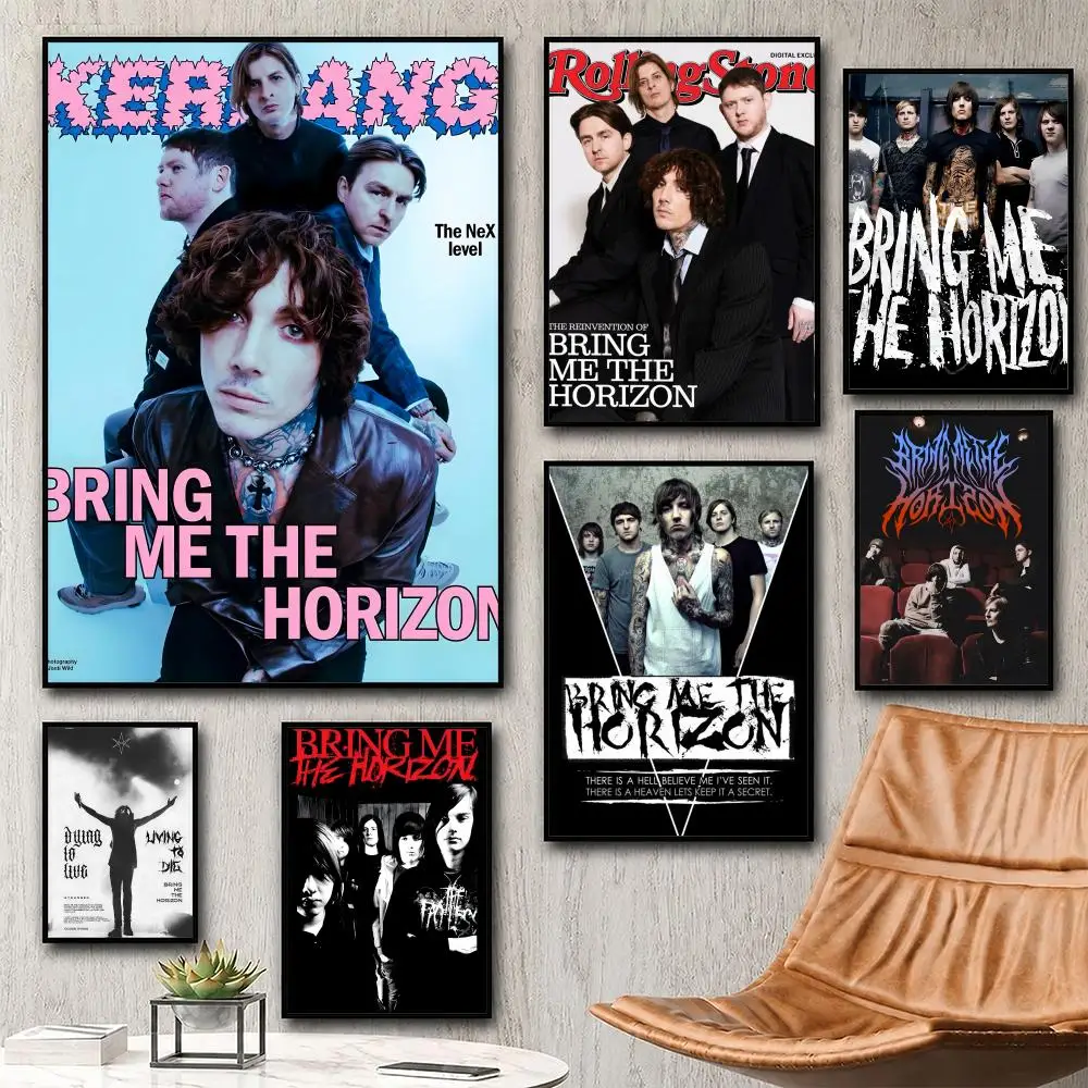 band Bring Me The Horizon Poster Poster HD Waterproof Self-Adhesive Wall Art - Versatile Decor for Any Space|Perfect Gift Idea