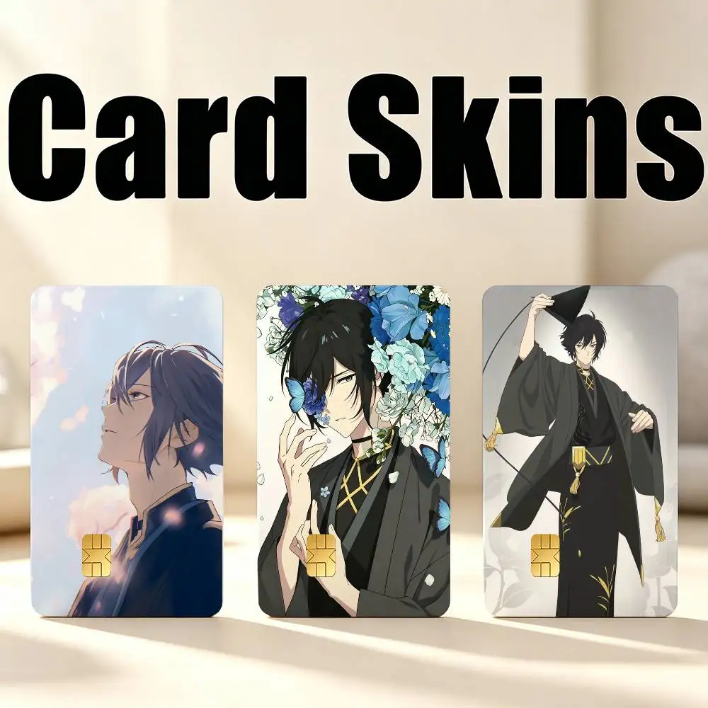 R-Rosei Kantsubaki Agents of the Four Seasons Card Skin Stickers, Waterproof Decorative Film for Credit Debit Bank Bus IC Cards
