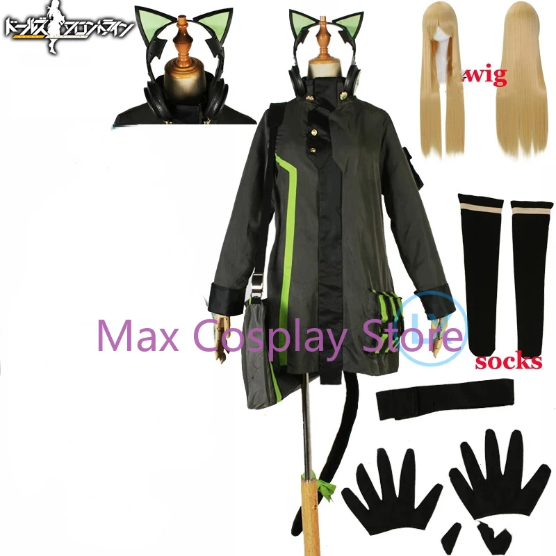 

Max Anime Game Girls Frontline Cosplay Costume Halloween Combat Outfit Game TMP Cosplay Set Custom Size Cos Wig Clothes