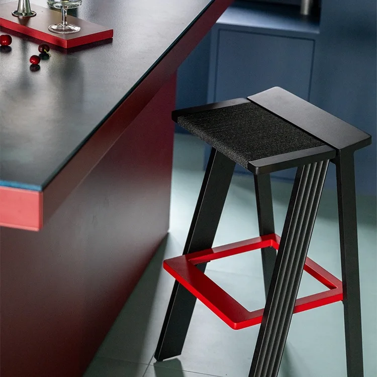 Designer Island Stool Outdoor Bar Chair High Foot Small Unit Household High Foot