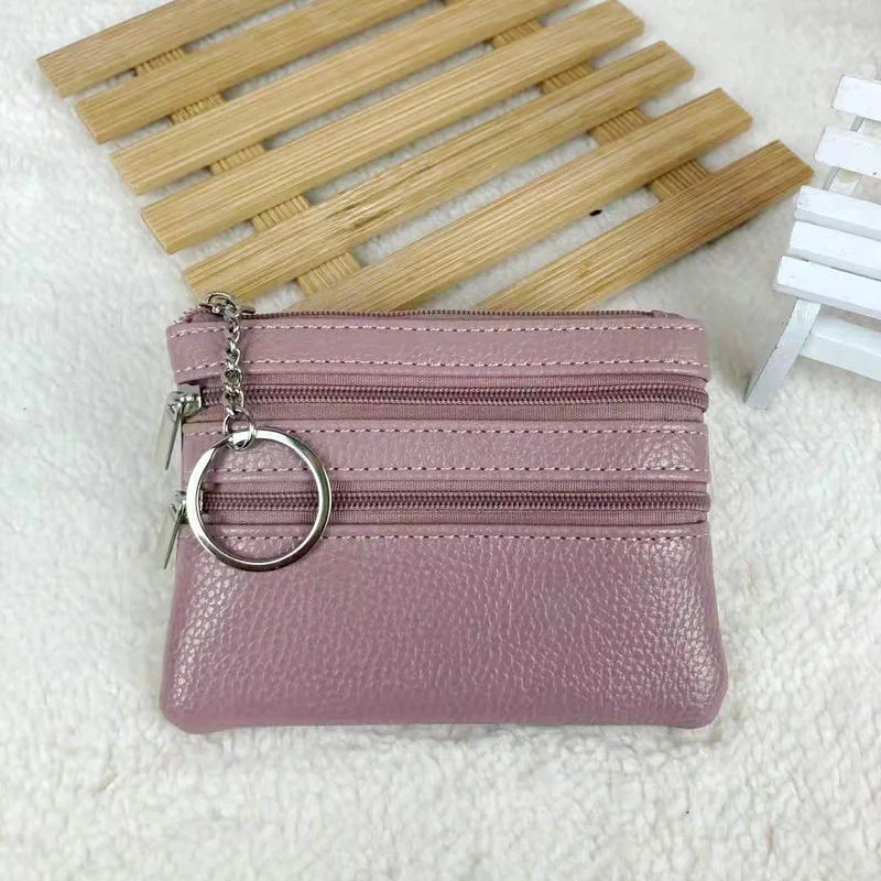 1PC High-Quality Korean Style Coin Purse Pocket Mini Wallet for Men and Women with Zipper - Coin Pouch Wallet