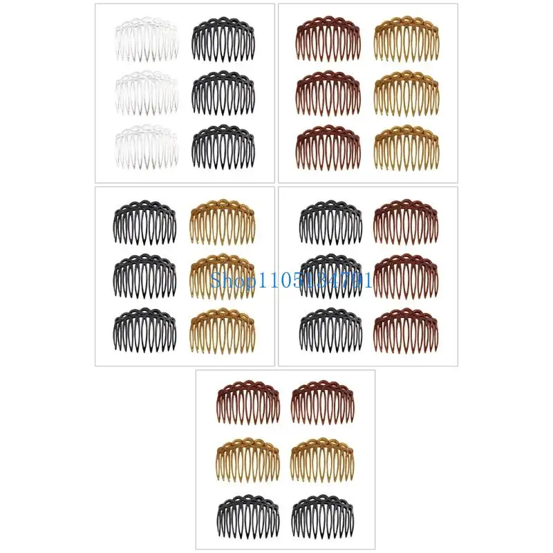 

98 км, набор из 6 расчесок для волос, стильные французские боковые расчески для укладки большинства типов волос